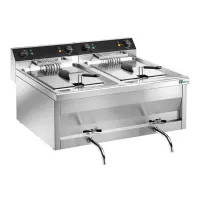 Friteuse à poser petite capacité triphasé 9 l + 9 l - afi-collin-lucy - fr996 - Afi - FR996