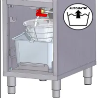 Photo 2 - Friteuse professionnelle sur placard triphasé 1 cuve 16 litres - diamond promo - fsm-16e/fl - Diamond promo - FSM-16E/FL
