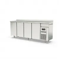 Table desserte réfrigérée positive 4 portes pleines avec tiroir neutre et dosseret 684 l - coreco - fsr-250-s - Coreco - FSR-250-S