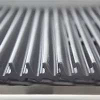 Photo 2 - Grill professionnel pierre de lave gaz à poser, grille fonte 2 modules, 800x700x250/320 mm - diamond - g17/gpl8t-ng - Diamond - G17/GPL8T-NG