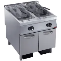 Friteuse professionnelle gaz 2 cuves 23 litres - Diamond - G22/F46A8-S Friteuse professionnelle gaz 2 cuves 23 litres - Diamond - G22/F46A8-S