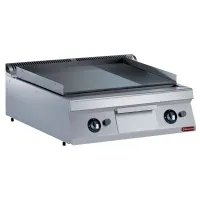 Plaque de cuisson gaz à poser 2/3 lisse et 1/3 rainurée 20 kW - Diamond - G22/PM8T-NE Plaque de cuisson gaz à poser 2/3 lisse et 1/3 rainurée 20 kW - Diamond - G22/PM8T-NE