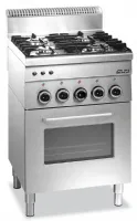 Cuisinière professionnelle gaz sur four 4 feux 13,7 kw - mbm - g4sf6 - Mbm - G4SF6