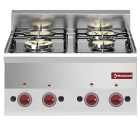 Cuisinière professionnelle gaz 4 feux sur four 13,8 kW - Diamond Promo - G60/4F6T-N Cuisinière professionnelle gaz 4 feux sur four 13,8 kW - Diamond Promo - G60/4F6T-N