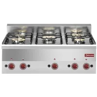 Cuisinière professionnelle gaz 5 feux 17,4 kW sur four - Diamond Promo - G60/5F9T-N Cuisinière professionnelle gaz 5 feux 17,4 kW sur four - Diamond Promo - G60/5F9T-N