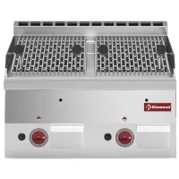 Grill professionnel pierres de lave gaz sur four avec grille fonte réglable 600x600x280/400 mm - diamond promo - g60/gpl6t-n - Diamond promo - G60/GPL6T-N Grill professionnel pierres de lave gaz sur four avec grille fonte réglable 600x600x280/400 mm - diamond promo - g60/gpl6t-n - Diamond promo - G60/GPL6T-N