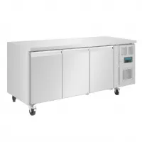 Table négative 417 L 3 portes avec roulettes blocables - Polar - G600 Table négative 417 L 3 portes avec roulettes blocables - Polar - G600
