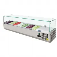 Saladette à Poser avec capacité 7 x GN 1/4 positive - Polar - G609 Saladette à Poser avec capacité 7 x GN 1/4 positive - Polar - G609