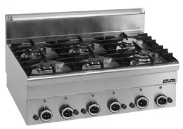 Cuisson professionnelle gaz à poser 6 feux 17,55 kw - mbm - g6s6 - Mbm - G6S6