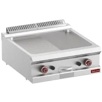 Plaque de cuisson gaz à poser 1/2 lisse 1/2 rainurée 14 kW - Diamond - G7/PM7T-N Plaque de cuisson gaz à poser 1/2 lisse 1/2 rainurée 14 kW - Diamond - G7/PM7T-N