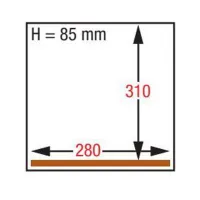 Photo 2 - Machine sous vide professionnelle à poser barre de soudure 280 mm 317x438x293 mm - diamond promo - ga-80/s - Diamond promo - GA-80/S