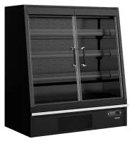 Photo 1 - Vitrine murale de supermarché réfrigérée noire positive - tefcold - galaxy+ gpl14fgd black - Tefcold - Galaxy+ GPL14FGD Black