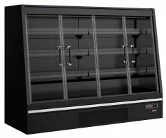 Photo 1 - Vitrine murale de supermarché réfrigérée noire positive - tefcold - galaxy+ gpl20fgd black - Tefcold - Galaxy+ GPL20FGD Black