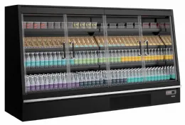 Photo 2 - Vitrine murale de supermarché réfrigérée noire positive - tefcold - galaxy+ gpl26fgd black - Tefcold - Galaxy+ GPL26FGD Black