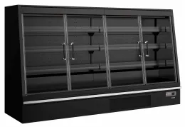 Photo 1 - Vitrine murale de supermarché réfrigérée noire positive - tefcold - galaxy+ gpl26fgd black - Tefcold - Galaxy+ GPL26FGD Black