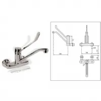Robinetterie professionnelle pour plonge cuisine en laiton chromé - eratos - gamm-ml - Eratos - GAMM-ML