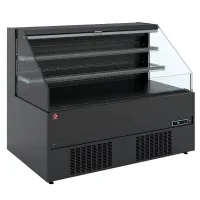 Meuble réfrigéré semi-mural libre-service ouvert noir positif 2565 mm - diamond promo - gbn26-l5 - Diamond promo - GBN26-L5