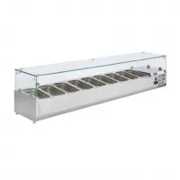Saladette à poser avec couvercle vitré 9 bacs gn 1/3 positive - polar - gd878 - Polar - GD878 Saladette à poser avec couvercle vitré 9 bacs gn 1/3 positive - polar - gd878 - Polar - GD878