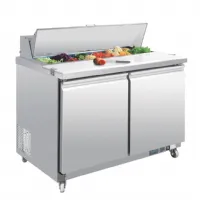 Saladette réfrigérée positive 405 L 2 portes 12 x GN 1/6 - Polar - GD882 Saladette réfrigérée positive 405 L 2 portes 12 x GN 1/6 - Polar - GD882