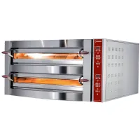 Four professionnel Triphasé 2 chambres 2 x 6 pizzas 350 mm - Diamond - GDX12/35-DP Four professionnel Triphasé 2 chambres 2 x 6 pizzas 350 mm - Diamond - GDX12/35-DP