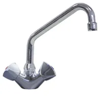 Robinetterie professionnelle plonge cuisine mélangeur monotrou bec en u, raccord 1/2 Robinetterie professionnelle plonge cuisine mélangeur monotrou bec en u, raccord 1/2