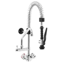 Robinetterie professionnelle plonge cuisine douche vaisselle sur mélangeur monotrou bec pivotant, raccord 3/8 - virtus - gdz0052/m - Virtus group - GDZ0052/M Robinetterie professionnelle plonge cuisine douche vaisselle sur mélangeur monotrou bec pivotant, raccord 3/8 - virtus - gdz0052/m - Virtus group - GDZ0052/M