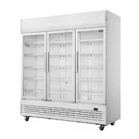 Photo 3 - Vitrine murale de supermarché positive 3 portes 1300 l 1560 mm - polar - ge769 - Polar - GE769