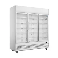 Vitrine murale de Supermarché positive 3 portes 1300 L 1560 mm - Polar - GE769