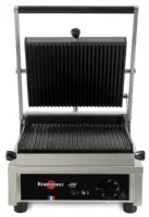 Grill de contact professionnel simple fonte émaillée plaques striées 26 x 23 cm - krampouz - gecid3ao - Krampouz - GECID3AO