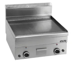 Plaque de cuisson professionnelle gaz lisse chromée 10,2 kW - MBM - GFT66LC Plaque de cuisson professionnelle gaz lisse chromée 10,2 kW - MBM - GFT66LC