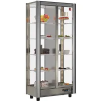 Vitrine réfrigérée professionnelle traversante modulable aluminium vitrées positive 860x530x1851 mm - Diamond - GGN-1/TR-R2 Vitrine réfrigérée professionnelle traversante modulable aluminium vitrées positive 860x530x1851 mm - Diamond - GGN-1/TR-R2