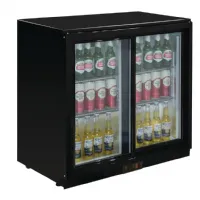 Photo 2 - Arrière bar 2 portes coulissantes 180 bouteilles de 330 ml positif - polar - gl003 - Polar - GL003