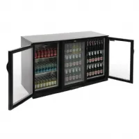 Photo 2 - Arrière bar 3 portes pivotantes 270 bouteilles de 330 ml positif noir - polar - gl004 - Polar - GL004