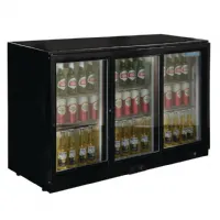 Photo 2 - Arrière bar 3 portes coulissantes 270 bouteilles de 330 ml positif - polar - gl006 - Polar - GL006