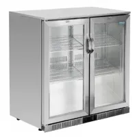 Arrière Bar 2 portes pivotantes 180 bouteilles de 330 ml positif inox - Polar - GL008 Arrière Bar 2 portes pivotantes 180 bouteilles de 330 ml positif inox - Polar - GL008