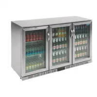 Arrière Bar 3 portes pivotantes 270 bouteilles de 330 ml positif - Polar - GL009