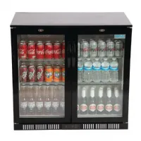 Photo 2 - Arrière bar 2 portes pivotantes 117 bouteilles et 60 canettes positif - polar - gl012 - Polar - GL012