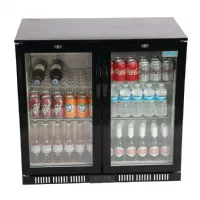 Photo 3 - Arrière bar 2 portes pivotantes 117 bouteilles et 60 canettes positif - polar - gl012 - Polar - GL012