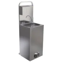 Lave-Mains mobile avec commande à pédale, distributeurs de savon et de papier - Virtus - GLC0009/B