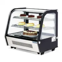 Photo 2 - Vitrine comptoir présentation positive 120 l 696 mm noire - polar - gp292 - Polar - GP292