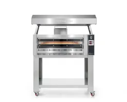 Photo 2 - Four à pizza professionnel gaz 1 chambre 9 pizzas ø350 mm commandes électroniques - cuppone - gr935/1d - Cuppone - GR935/1D