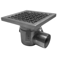 Caniveau de sol inox 300x300 mm sortie horizontale dn75 - diamond - gs33-n - Diamond - GS33-N Caniveau de sol inox 300x300 mm sortie horizontale dn75 - diamond - gs33-n - Diamond - GS33-N