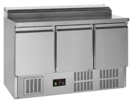 Saladette réfrigérée comptoir gn1/1 - 3 portes pleines inox 320 l +2 à +10 °c - tefcold - gss435 - Tefcold - GSS435 Saladette réfrigérée comptoir gn1/1 - 3 portes pleines inox 320 l +2 à +10 °c - tefcold - gss435 - Tefcold - GSS435
