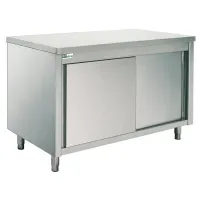 Meuble Bas de Rangement Inox 18/10 2 portes coulissantes suspendues 2000x700x870 mm - Afi-Collin-Lucy - GTA20-2 Meuble Bas de Rangement Inox 18/10 2 portes coulissantes suspendues 2000x700x870 mm - Afi-Collin-Lucy - GTA20-2