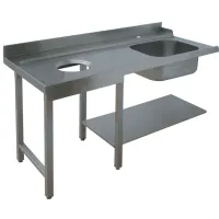 Table d'entrée pour prélavage gauche 1200x700x850 mm - Diamond - GTVO-12 Table d'entrée pour prélavage gauche 1200x700x850 mm - Diamond - GTVO-12