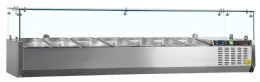 Vitrine réfrigérée gn1/3 positive 7 bacs gn1/3 - tefcold - gvc38-160 - Tefcold - GVC38-160
