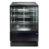 Vitrine réfrigérée de boulangerie pâtisserie comptoir chaud ventilé 3 étagères et vitre verticale, positive, 763 mm - noire - virtus - h02fne026 - Virtus group - H02FNE026 Vitrine réfrigérée de boulangerie pâtisserie comptoir chaud ventilé 3 étagères et vitre verticale, positive, 763 mm - noire - virtus - h02fne026 - Virtus group - H02FNE026