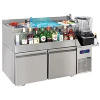Table cocktail professionnelle réfrigérée à 2 tiroirs vasque et bac à glace faux-fond 1200x600 mm - virtus - hab0051 - Virtus group - HAB0051 Table cocktail professionnelle réfrigérée à 2 tiroirs vasque et bac à glace faux-fond 1200x600 mm - virtus - hab0051 - Virtus group - HAB0051