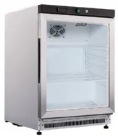 Mini armoire professionnelle blanche à porte vitrée positive 130 L - Furnotel - HR201VX