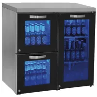 Arrière bar gauche 1 porte vitrée battante et 2 tiroirs en verre, capacité 90 bouteilles - virtus - ibc0067 - Virtus group - IBC0067 Arrière bar gauche 1 porte vitrée battante et 2 tiroirs en verre, capacité 90 bouteilles - virtus - ibc0067 - Virtus group - IBC0067